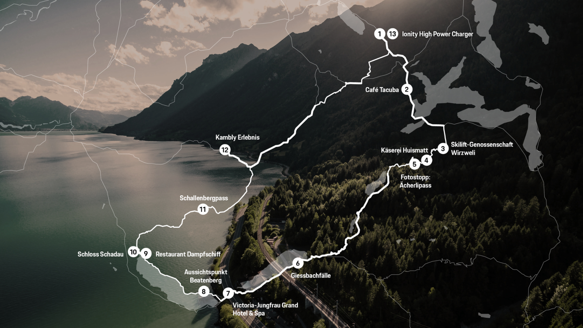 Swiss Roads, Thunersee und Vierwaldst&auml;dtersee, 2022, Porsche Schweiz AG