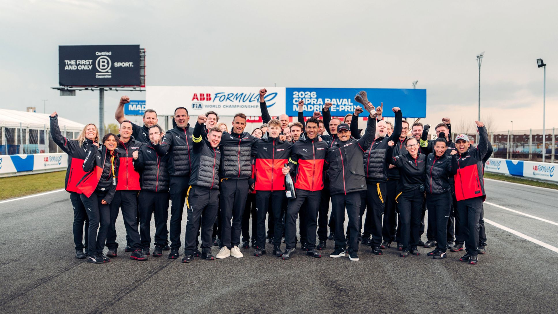 Equipo Porsche F&oacute;rmula E, E-Prix de Madrid, 2026, Porsche AG
