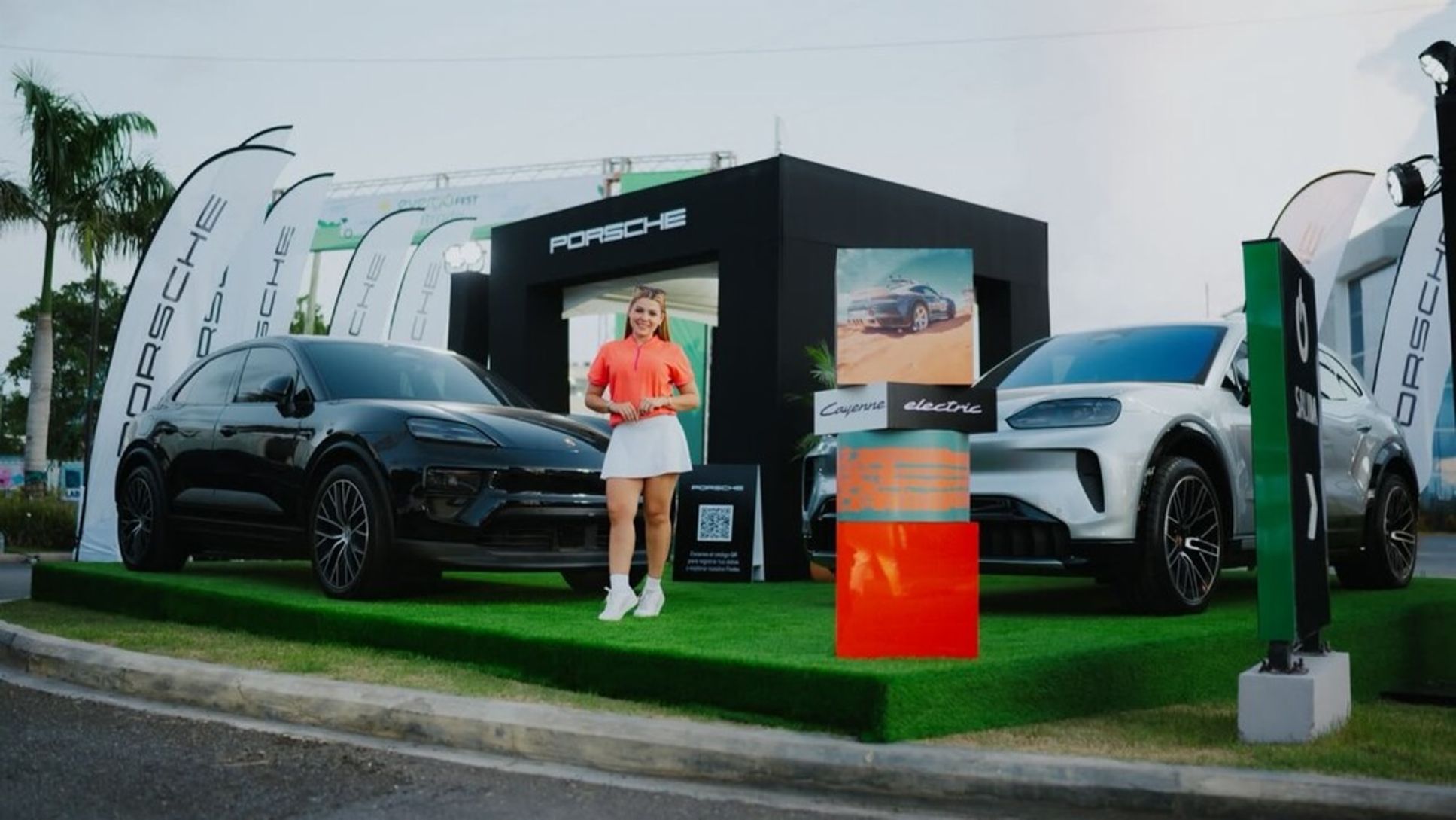Porsche presenta su oferta movilidad el&eacute;ctrica en Rep&uacute;blica Dominicana durante el Evergo Fest.