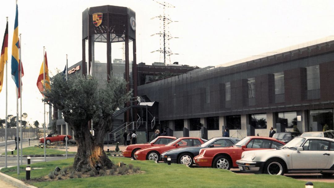 Primera sede de Porsche España, 40º aniversario de Porsche Ibérica (1984-2024)