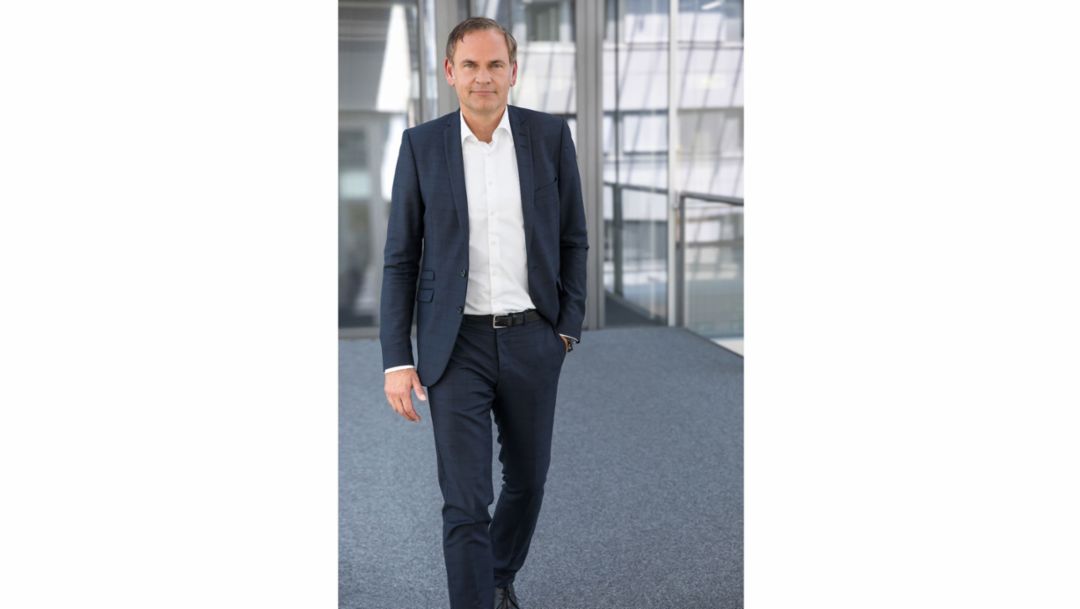 Dr. Oliver Blume, Chairman of the Executive Board of Dr. Ing. h.c. F. Porsche AG