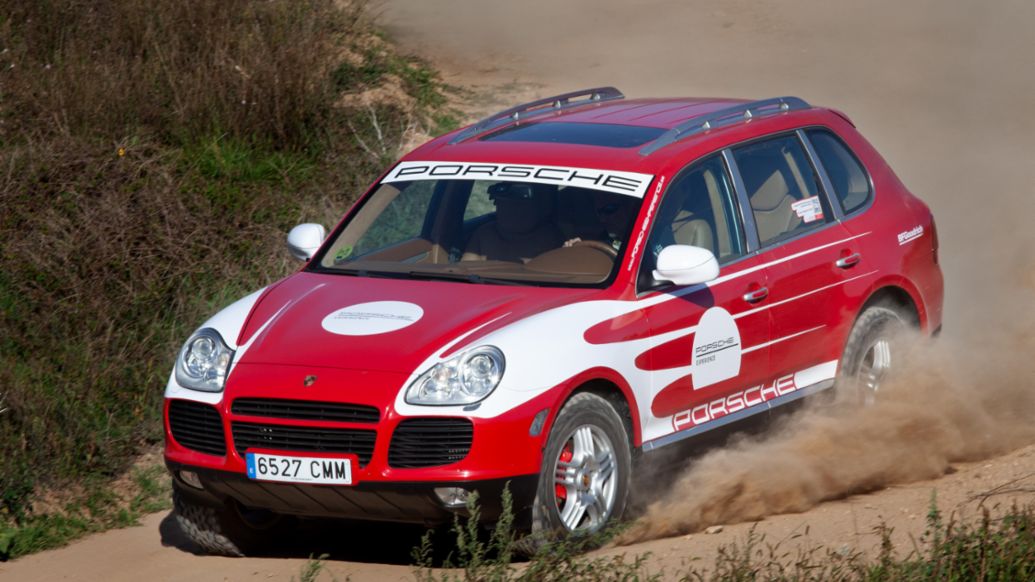 Cayenne E1 en el centro de desarrollo de Basella, L&eacute;rida, 2022, Porsche Ib&eacute;rica