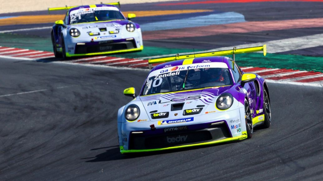 Porsche Carrera Cup Italia 2026: Il duo di punta di BeDriver con Zendeli davanti a Bertonelli sullo sfondo