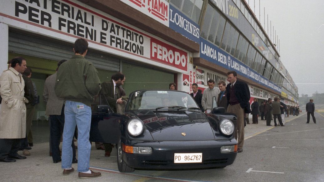 Dimostrazione clienti a Imola 1989