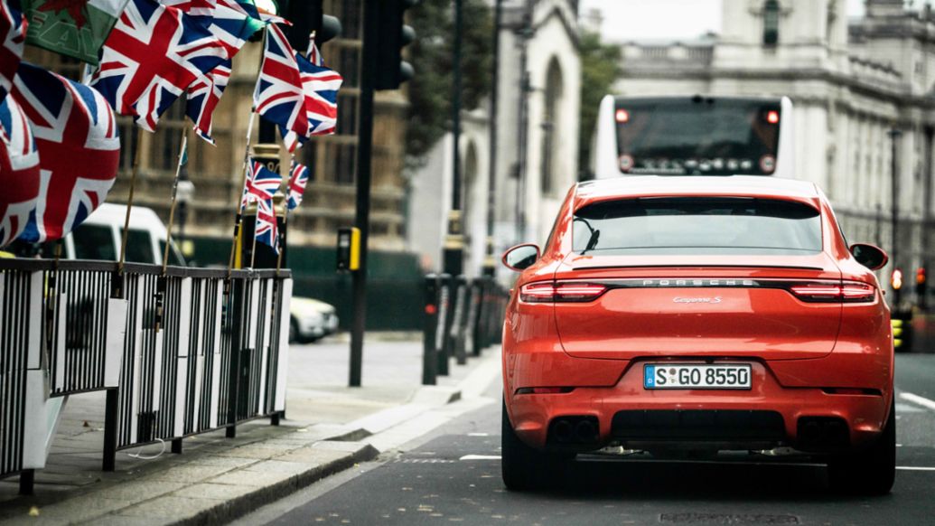 Cayenne S Coup&eacute;, Roadtrip Back2Tape, London, 2020, Porsche AG