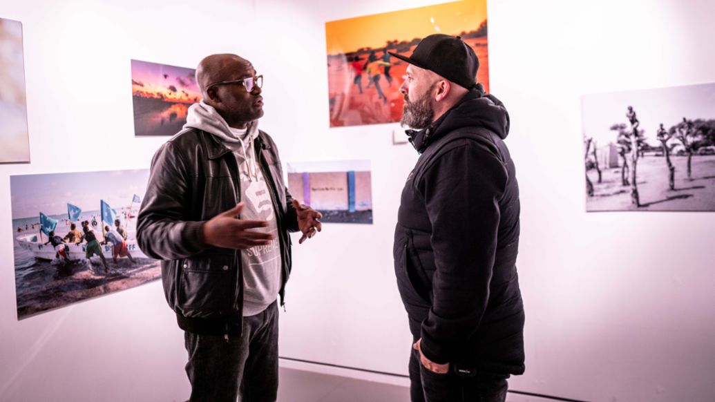 Rodney P, Niko H&uuml;ls, l-r, Roadtrip Back2Tape, London, 2020, Porsche AG