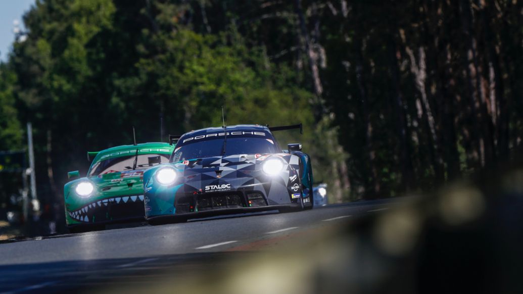 Porsche 911 RSR, Proton Competition (#88), Jonas Ried (D), Harry Tincknell (UK), Don Yount (USA), 24 Hours of Le Mans, France, 2023, Porsche AG