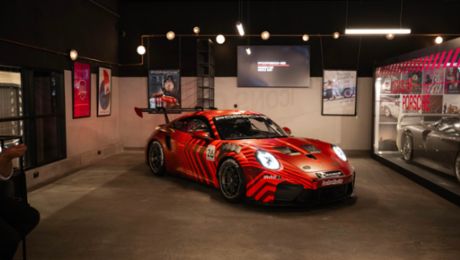 New 911 Cup race car unveiled at DRVN by Porsche in Dubai