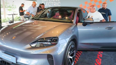 Porsche Centre Egypt showcases the Cayenne Electric
