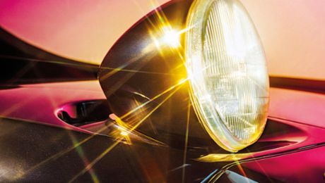 A shining icon of its era: Pop-up headlight