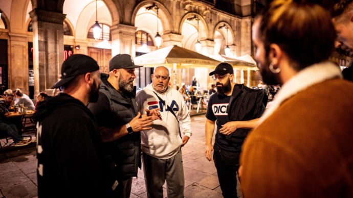 Rap crew Falsalarma, Roadtrip Back2Tape, Barcelona, 2020, Porsche AG