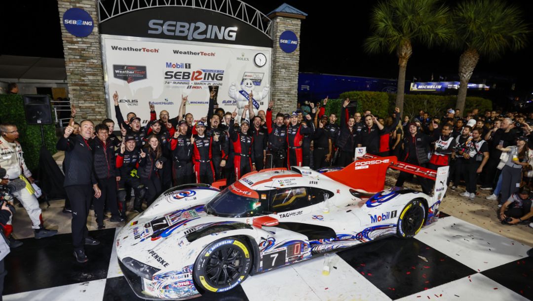 Porsche logra su vig&eacute;sima victoria absoluta en las 12 Horas de Sebring