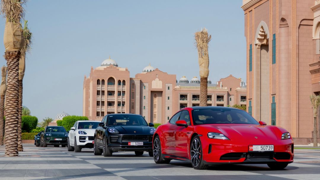 Porsche Centre Abu Dhabi hosts curated driving experience with Amwaj Jewellery