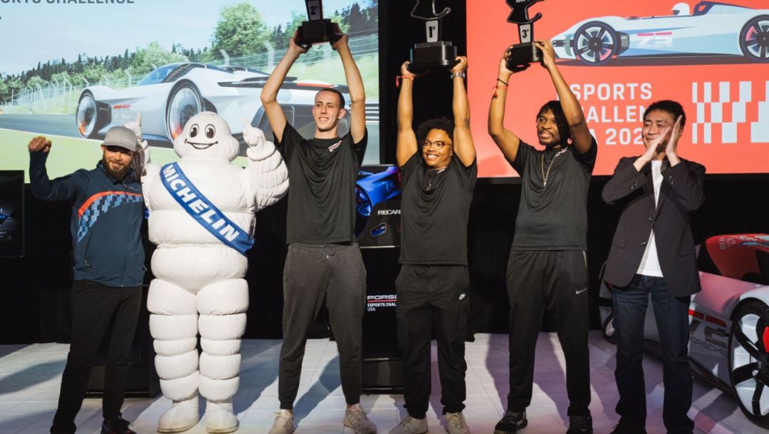 Porsche Esports Challenge 2023 crowned at Rennsport Reunion 7