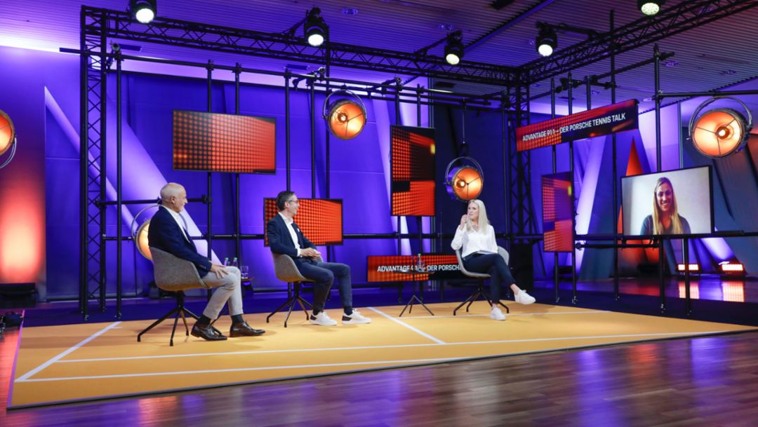 Live-Mitschnitt: “Advantage 911 – Der Porsche Tennis Talk” zum Porsche Tennis Grand Prix 2021