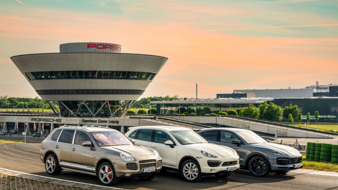Porsche Cayenne E1, E2 y E3 (i-d), 2022, Porsche AG