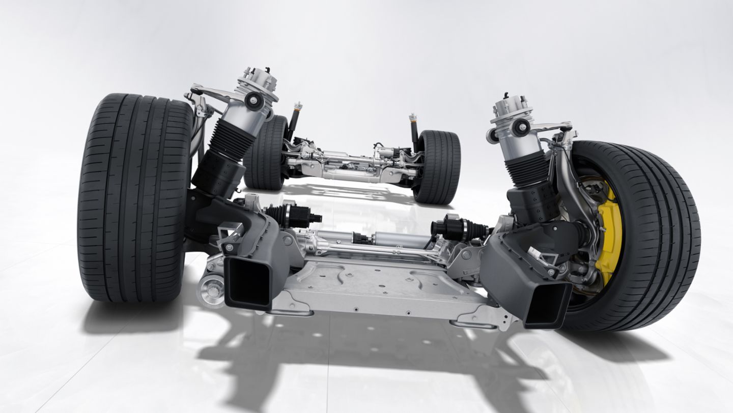 Taycan: chasis, eje delantero, 2020, Porsche AG