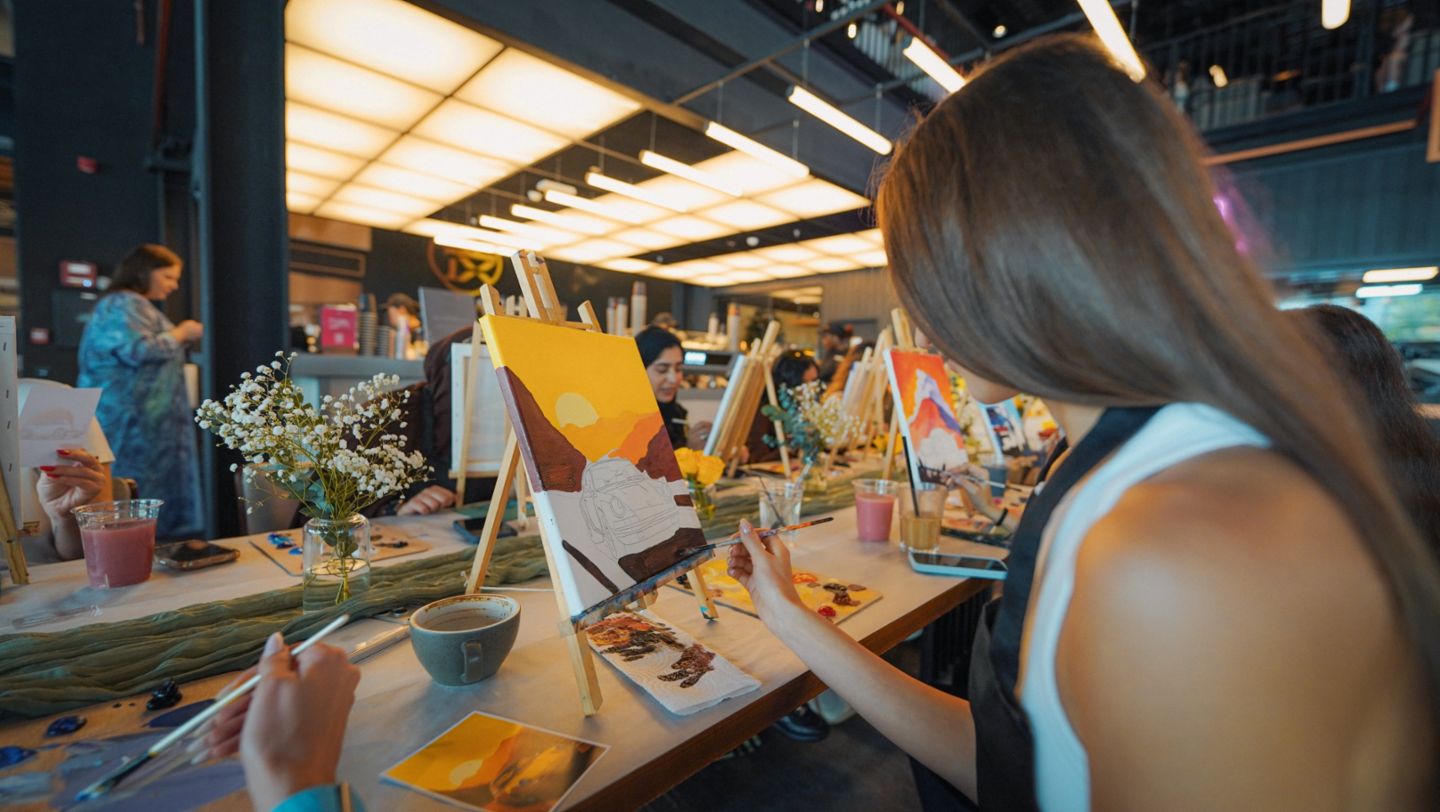 Porsche & Paint Workshop, Dubai, 2025, Porsche Middle East