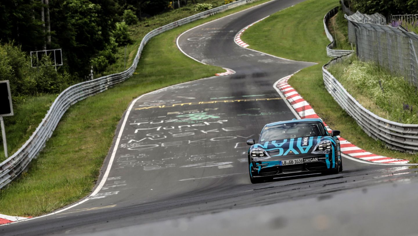 Taycan prototype, Nürburgring-Nordschleife, 2019, Porsche AG