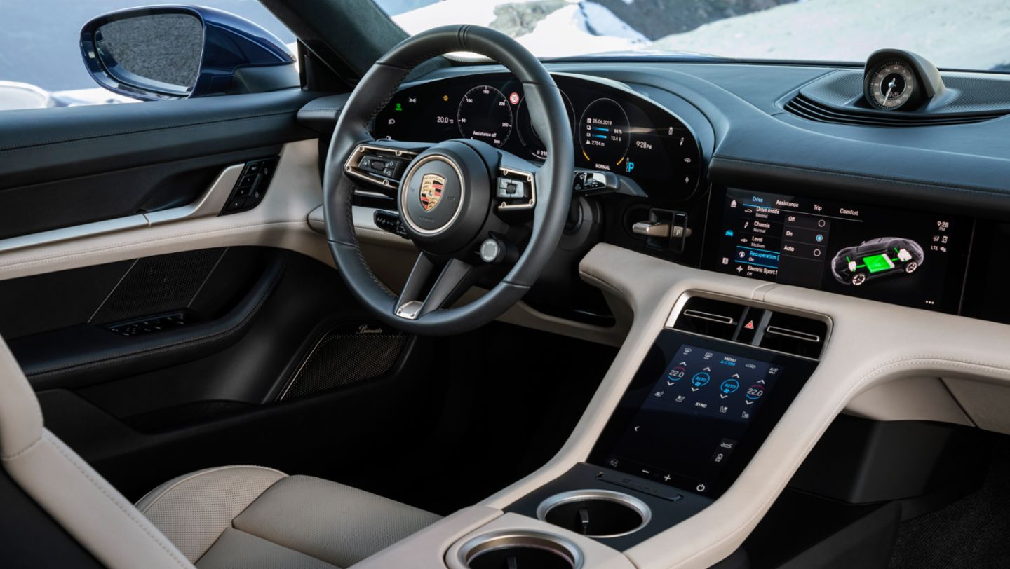 Taycan, intérieur, 2019, Porsche AG