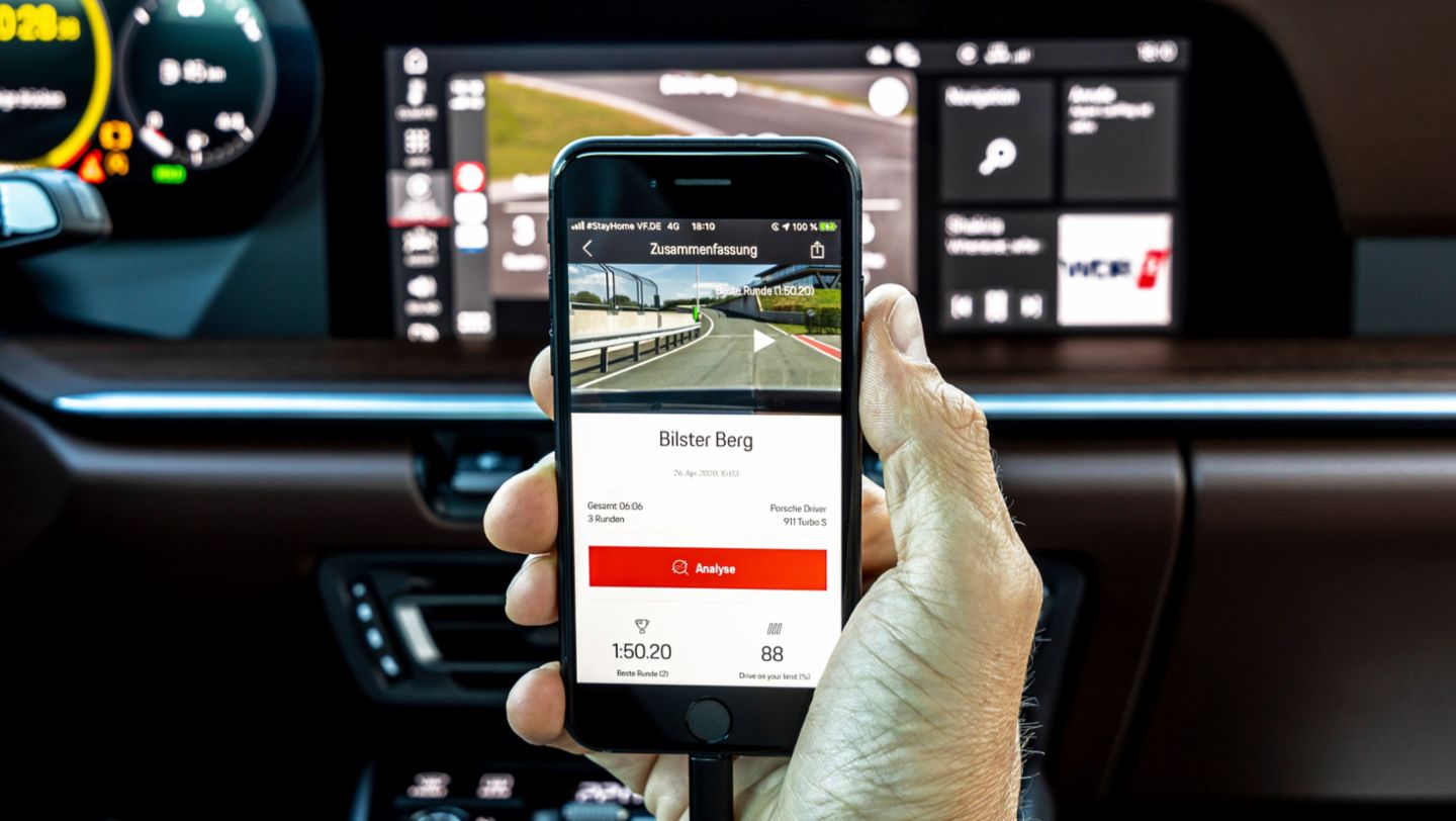 Jörg Bergmeister, Porsche brand ambassador, 911 Turbo S, Porsche Track Precision App, 2020, Porsche AG