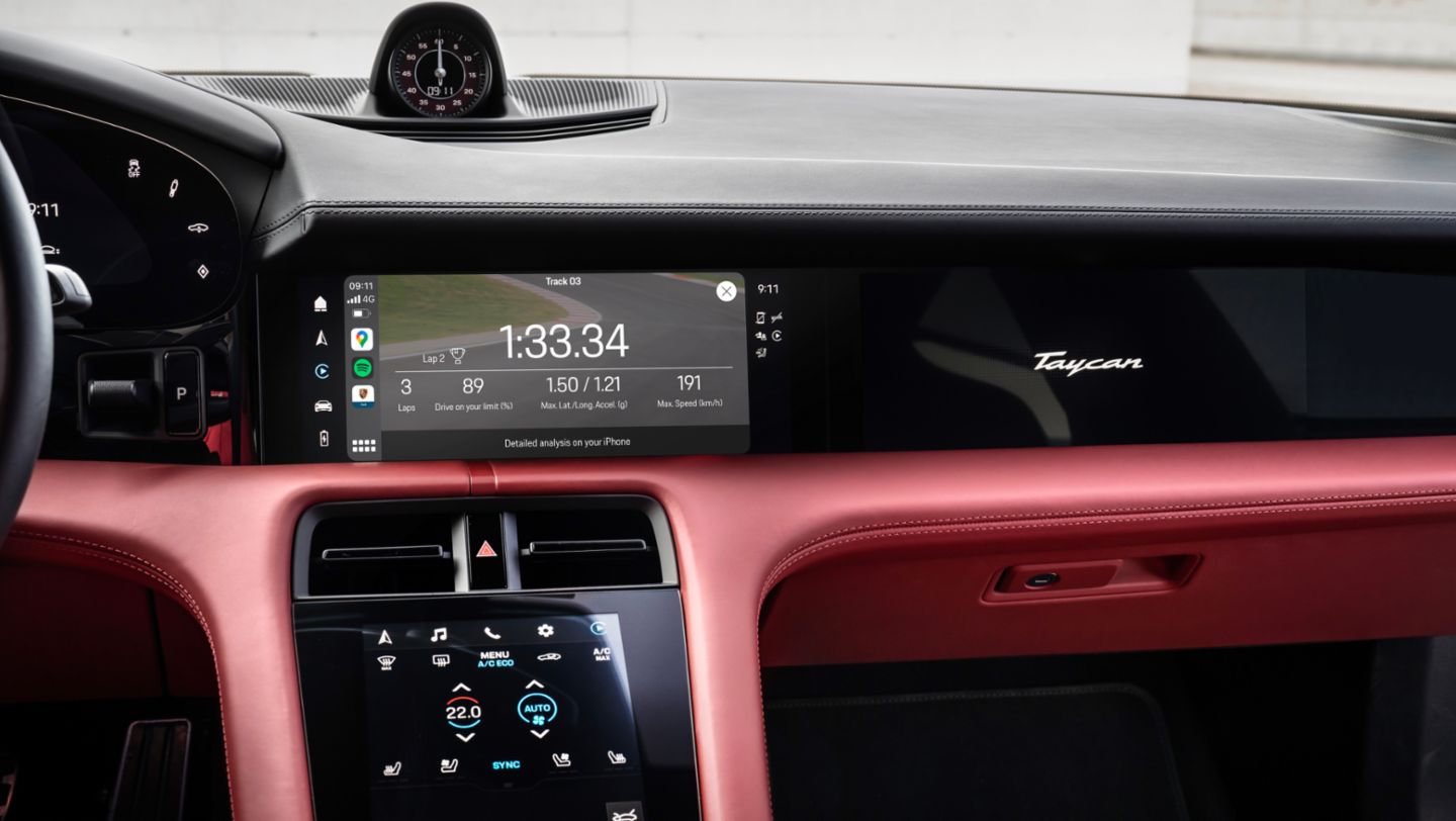 Porsche Track Precision App, Taycan Turbo, 2021, Porsche AG