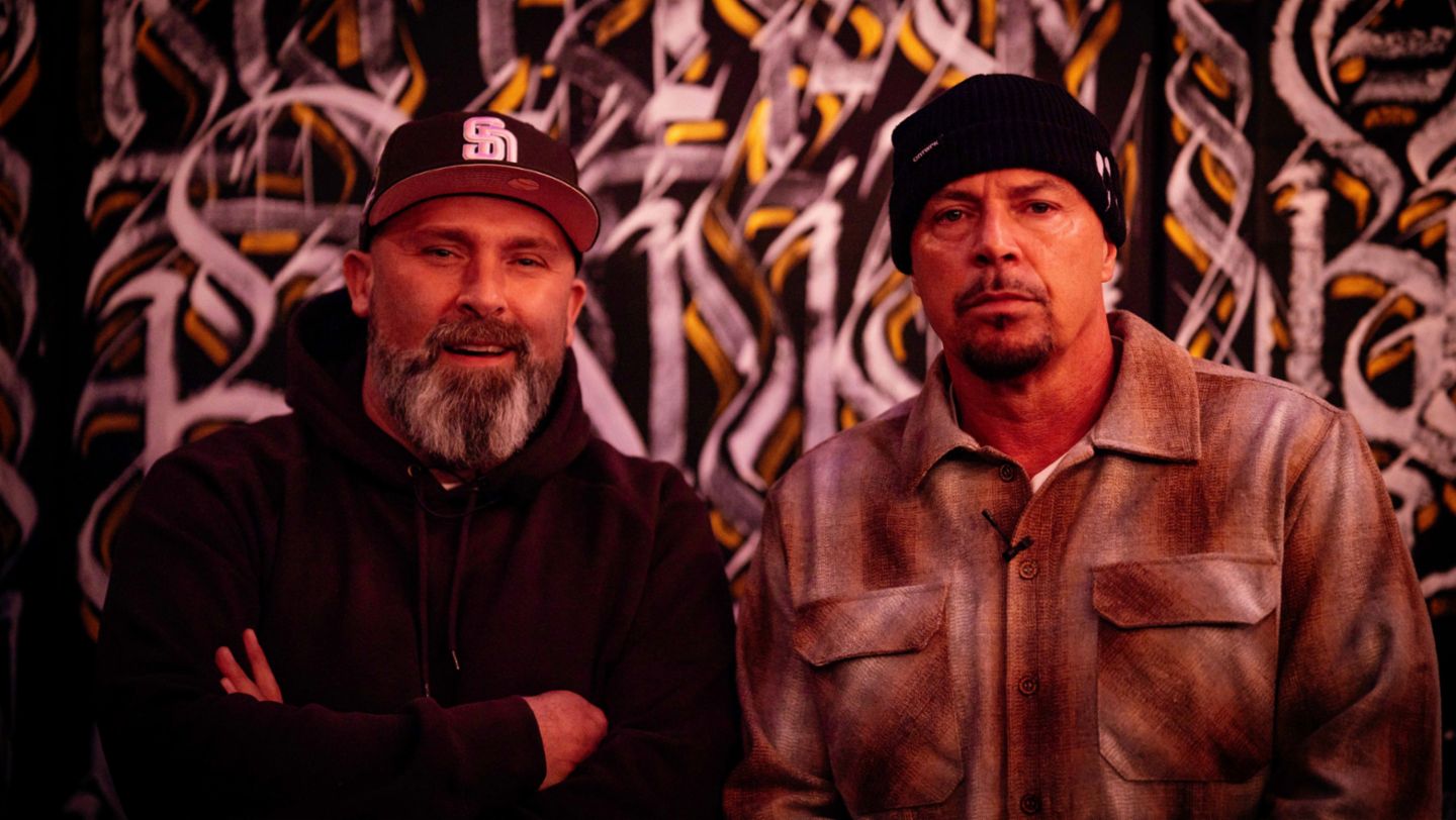 DJ Muggs (Cypress Hill, r.), 2023, Porsche AG