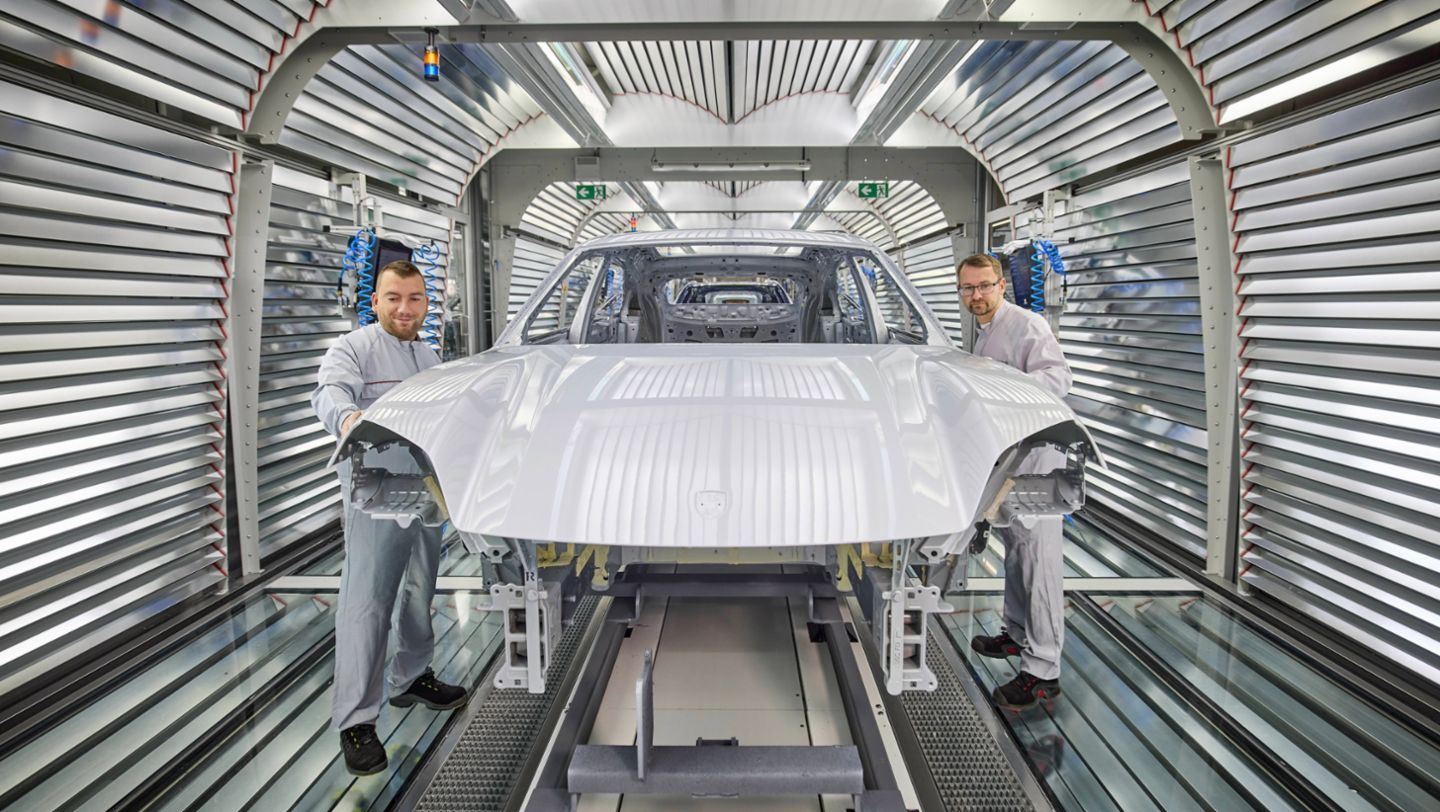 Paint shop, Porsche plant Leipzig, 2024, Porsche AG