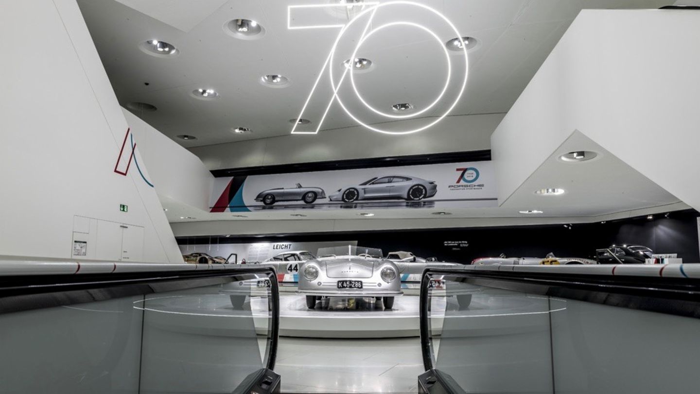 Porsche 356, special exhibition “70 Years Porsche Sportscar”, Porsche Museum, 2018, Porsche AG